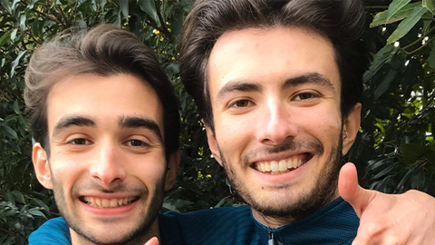 A photo of Dario and Ottavio smiling